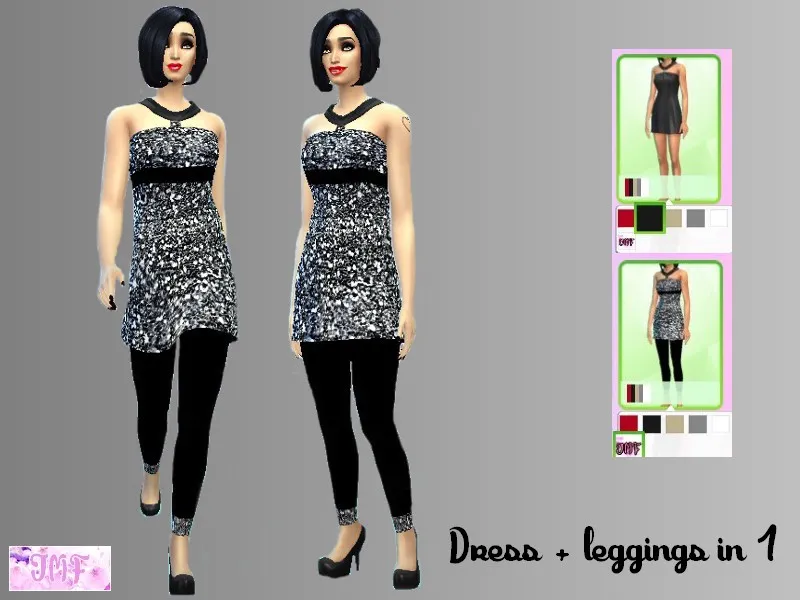 Dress and leggings in 1