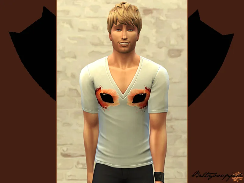 Modern Owl - White V-neck T-shirt