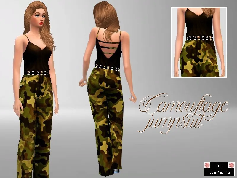 Camouflage jumpsuit