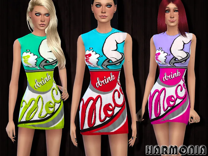 Stretch Knit Logo Dress