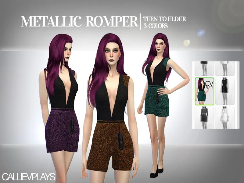 Metallic Romper