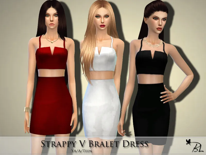 Strappy V Bralet Dress