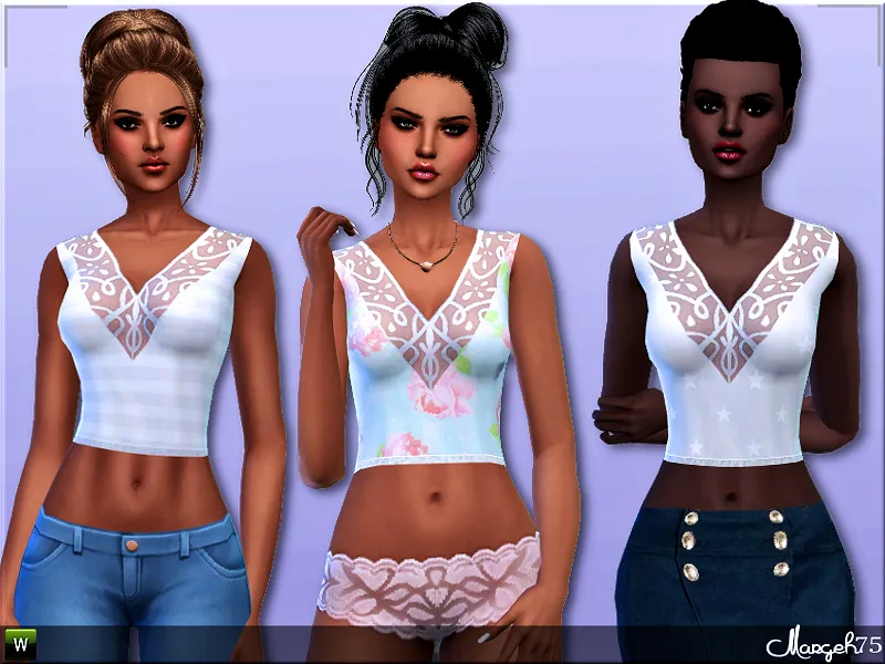 S4 Camisole Lace Tops