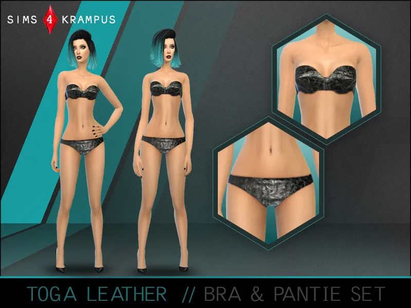 Toga Leather Underwear Set