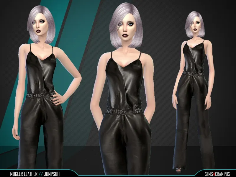 Mugler Leather Jumpsuit