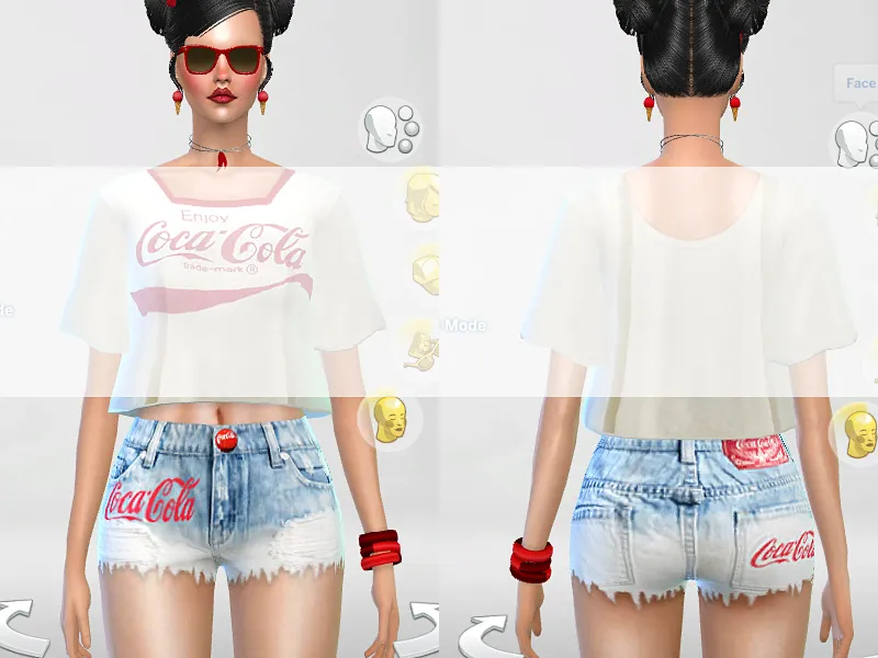 Coca-cola jeans shorts
