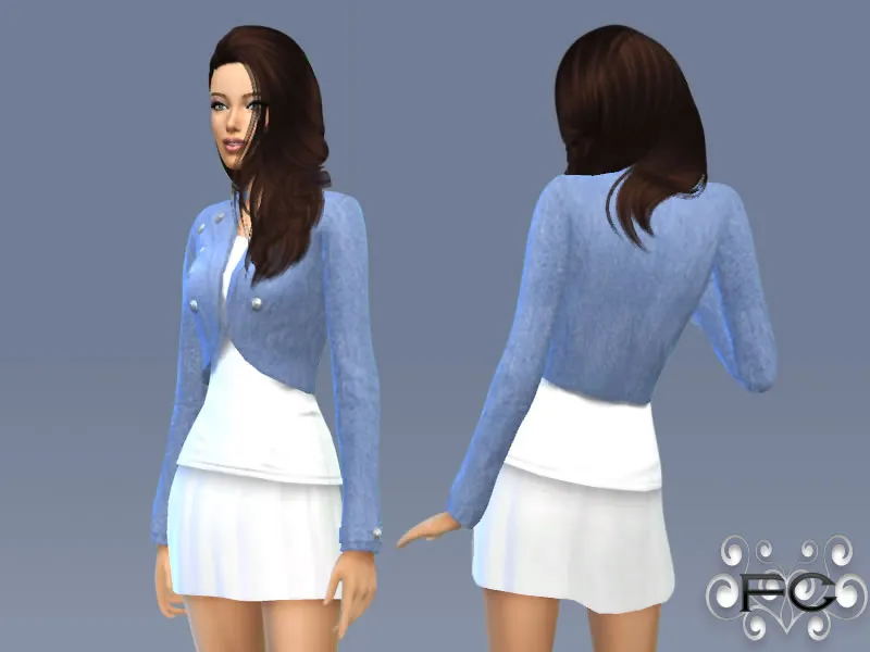 Denim Jacket with White Shirt (recolor)