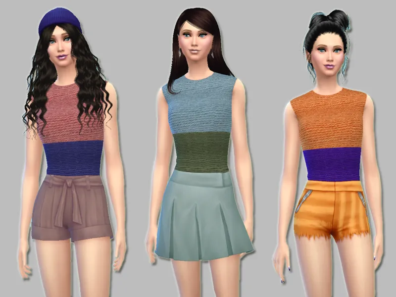 Crochet Colorblock Tops - Outdoor Retreat GP needed