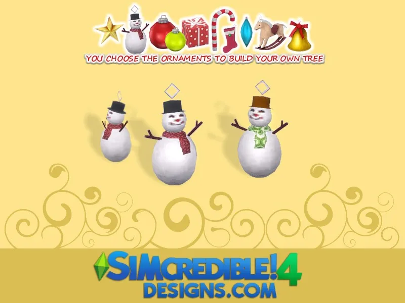 Build up your Christmas tree - Snowman