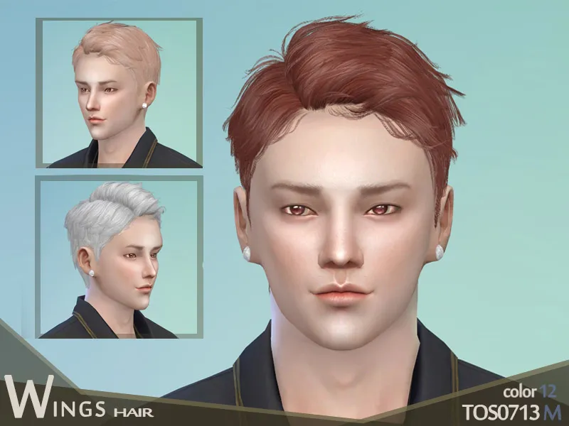 WINGS Sims4 Hair TOS0713 MALE V.2