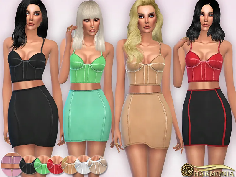 Rococo Stretch-Knit Panelled Dress