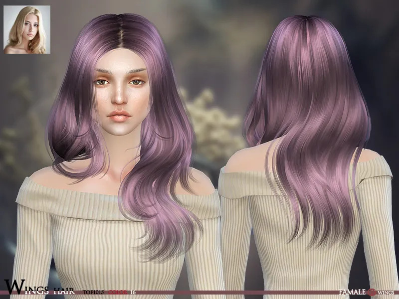 WINGS HAIR SIMS4 TOF1015 F