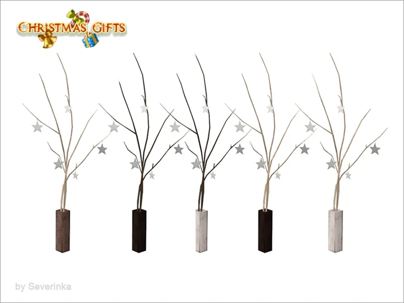 [Christmas Bedroom] - branches with stars v01