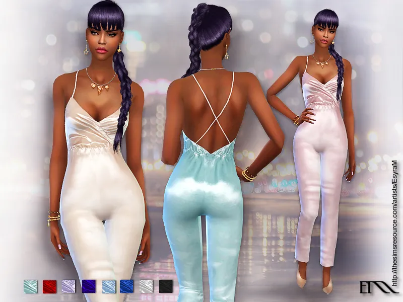 Cocktail silkJumpsuit