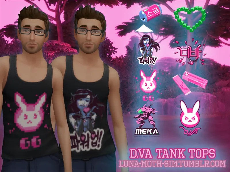 Male D.Va Tank Top