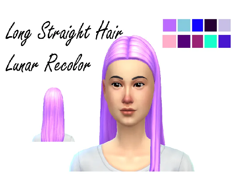 Long Straight - Lunar Recolor - Get Together needed