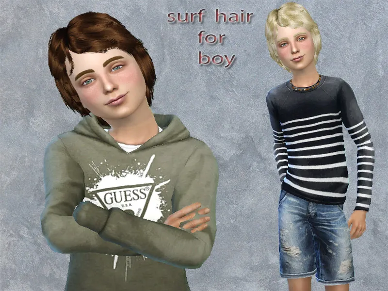surf hair for boy