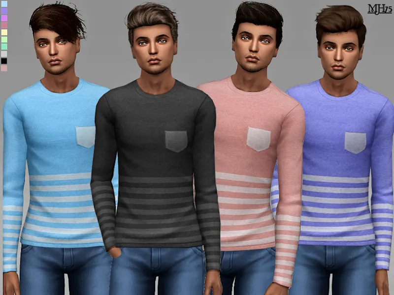 S4 Like Stripes Tops [Male]