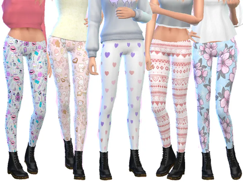 Tumblr Themed Leggings Pack Eight
