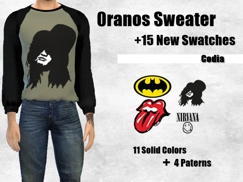 Oranos Sweater +15 New Swatches - Mesh needed
