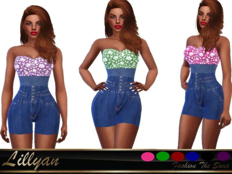 Lillyan style jumpsuit short