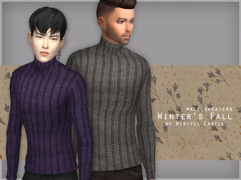 Winter's Fall - male sweaters