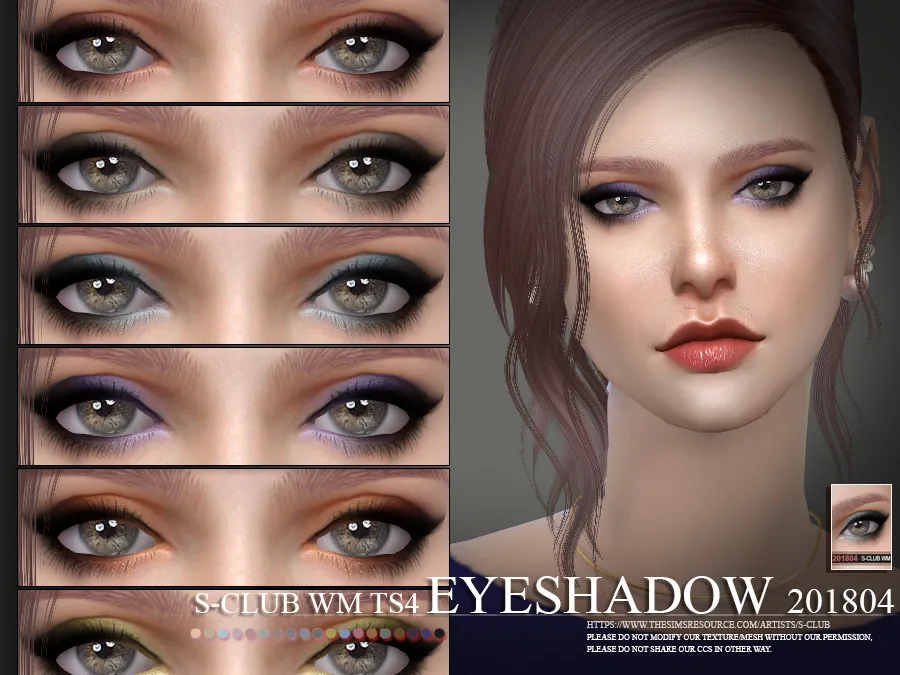 S-Club WM thesims4 Eyeshadow 201804