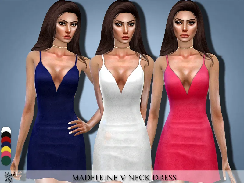 Madeleine V Neck Dress
