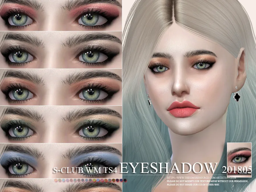 S-Club WM thesims4 Eyeshadow 201805