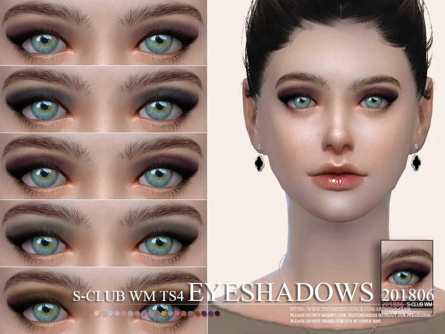 S-Club WM thesims4 Eyeshadow 201806