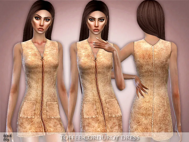 Toffee Corduroy Dress