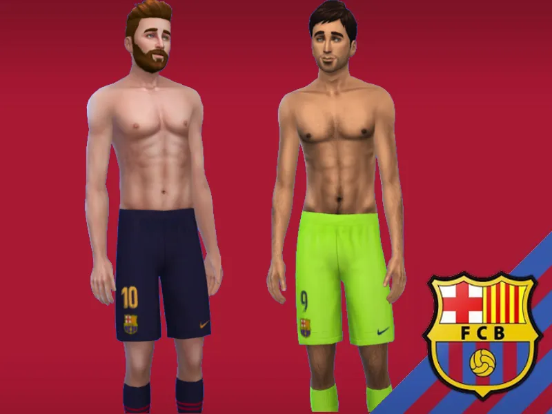 FC Barcelona shorts (REQUIRES FITNESS STUFF)