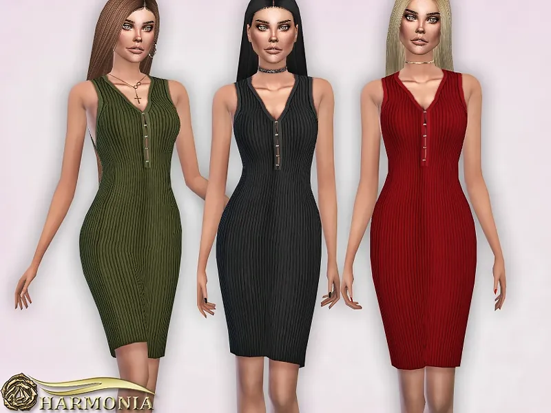 Ribbed Sleeveless Body-con Dress