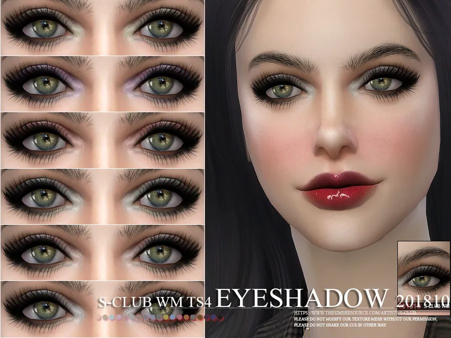S-Club WM thesims4 Eyeshadow 201810