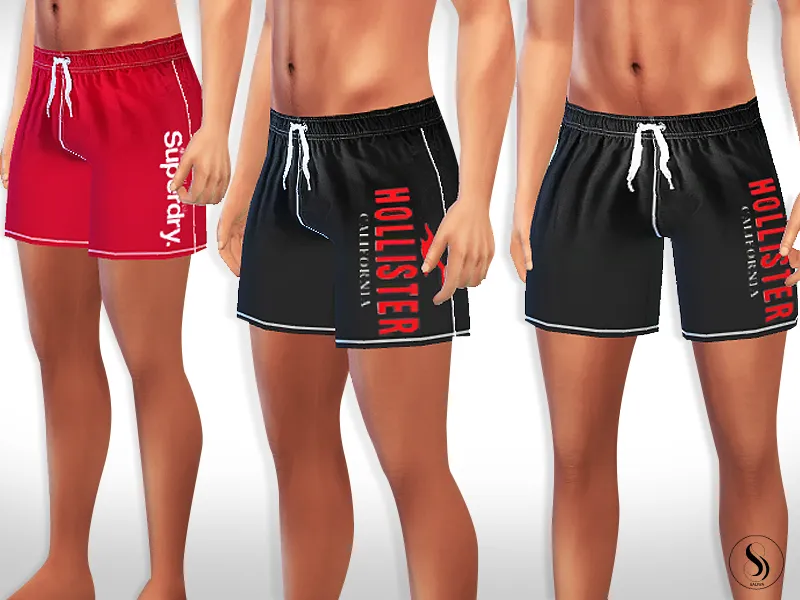Male Sims Athletic and Swim Shorts