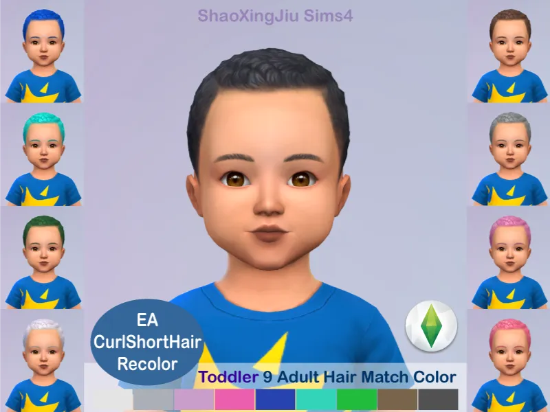 Curl Short Hair Recolor