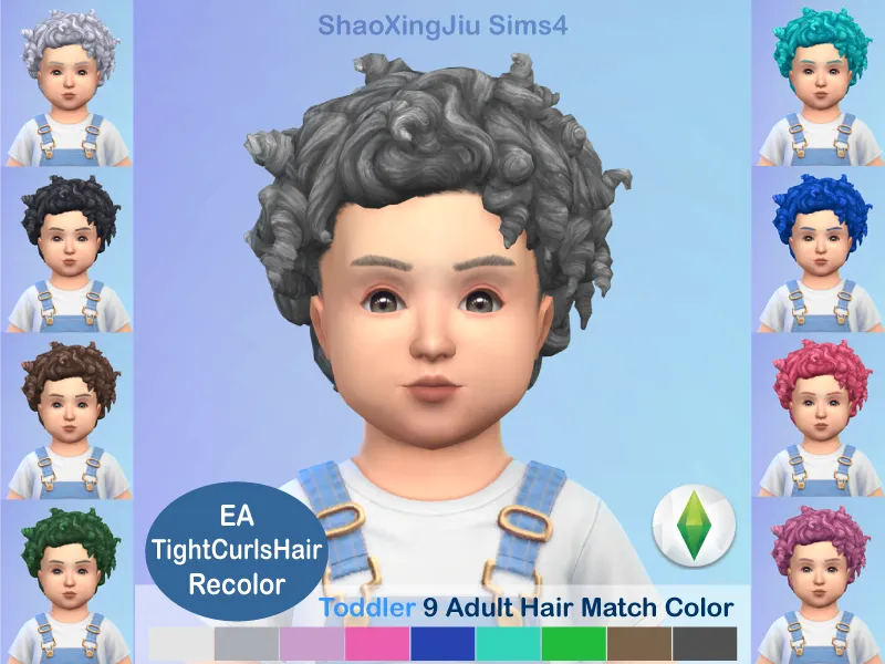 Tight Curls Hair Recolor