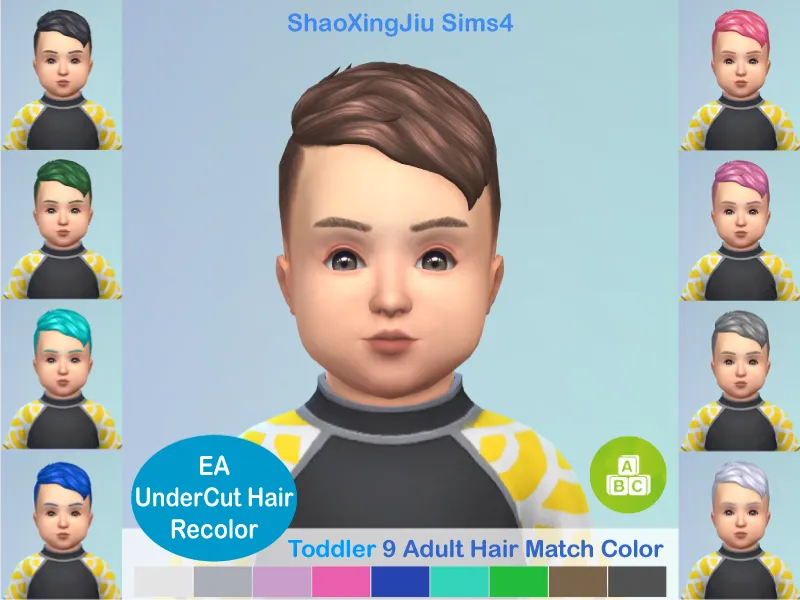 Under Cut Hair Recolor