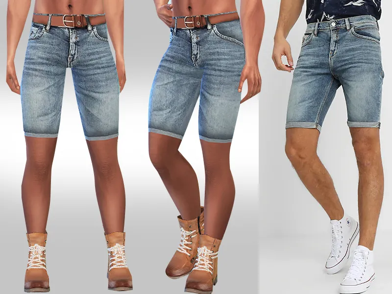 Men Lance Denim Ltb Fit Shorts