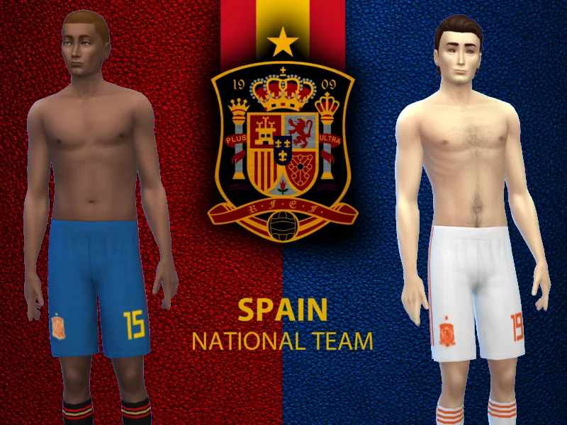 Spain National Team Shorts   fitness needed