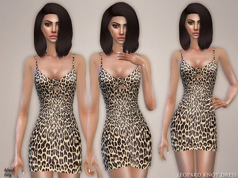 Leopard Knot Dress