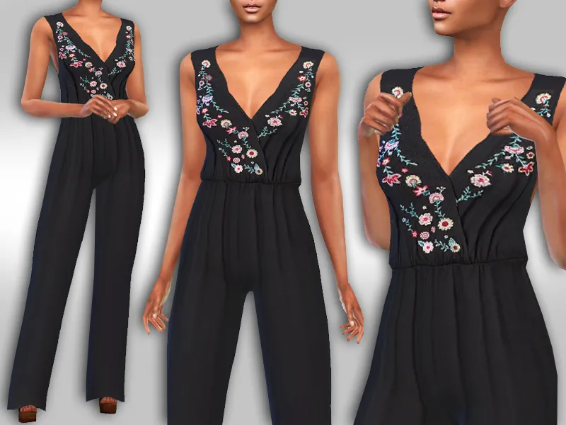 Floral Long Jumpsuit