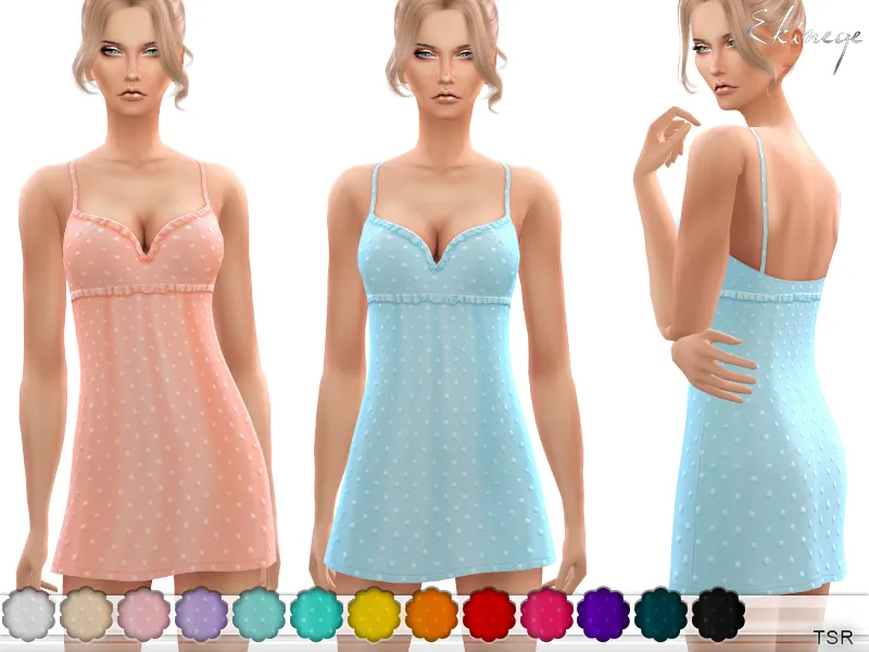 Swiss-Dot Mini Dress