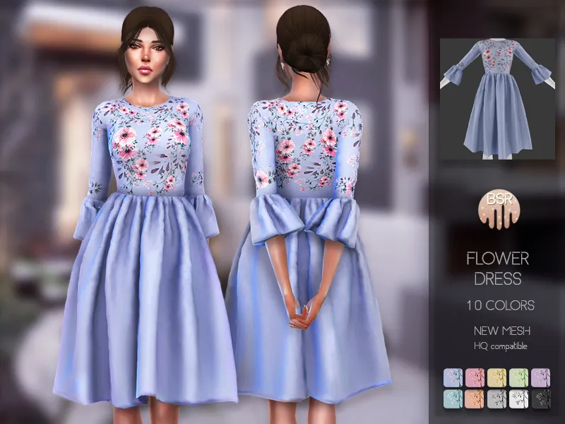 Flower Dress BD115