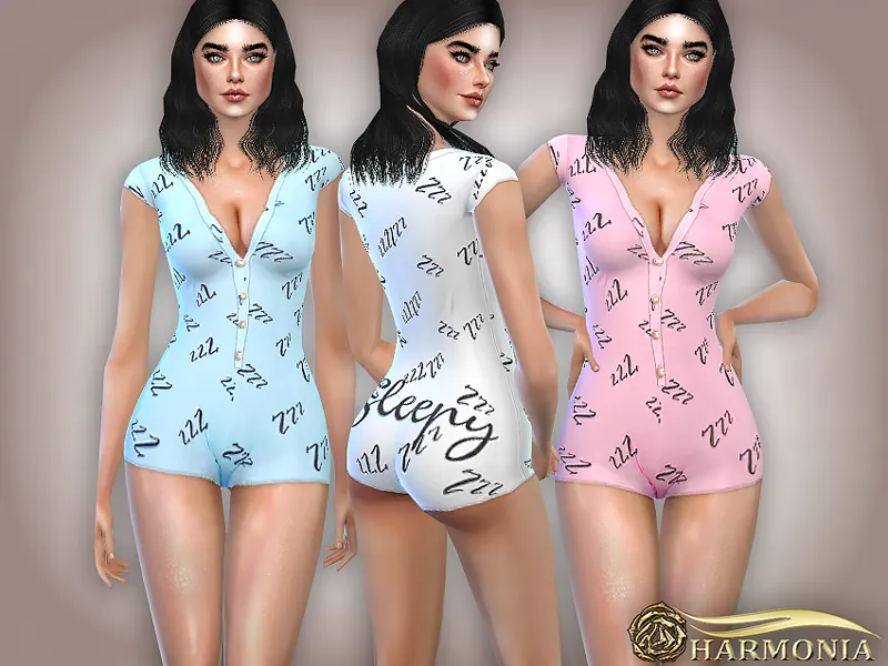 Sleepy Short Sleeve PJ Romper