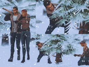Christmas Tree Hunting Poses
