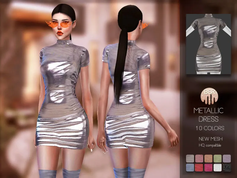 Metallic Dress BD157