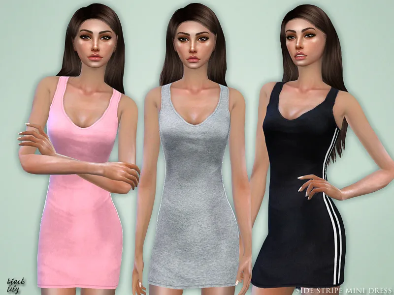 Side Stripe Mini Dress