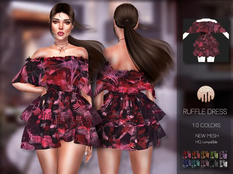 Ruffle Dress BD200