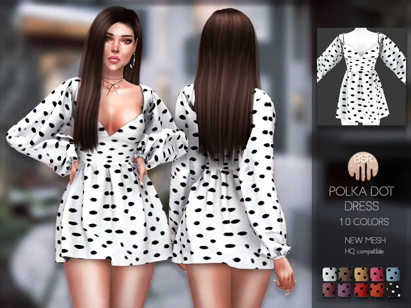 Polka Dot Dress BD202